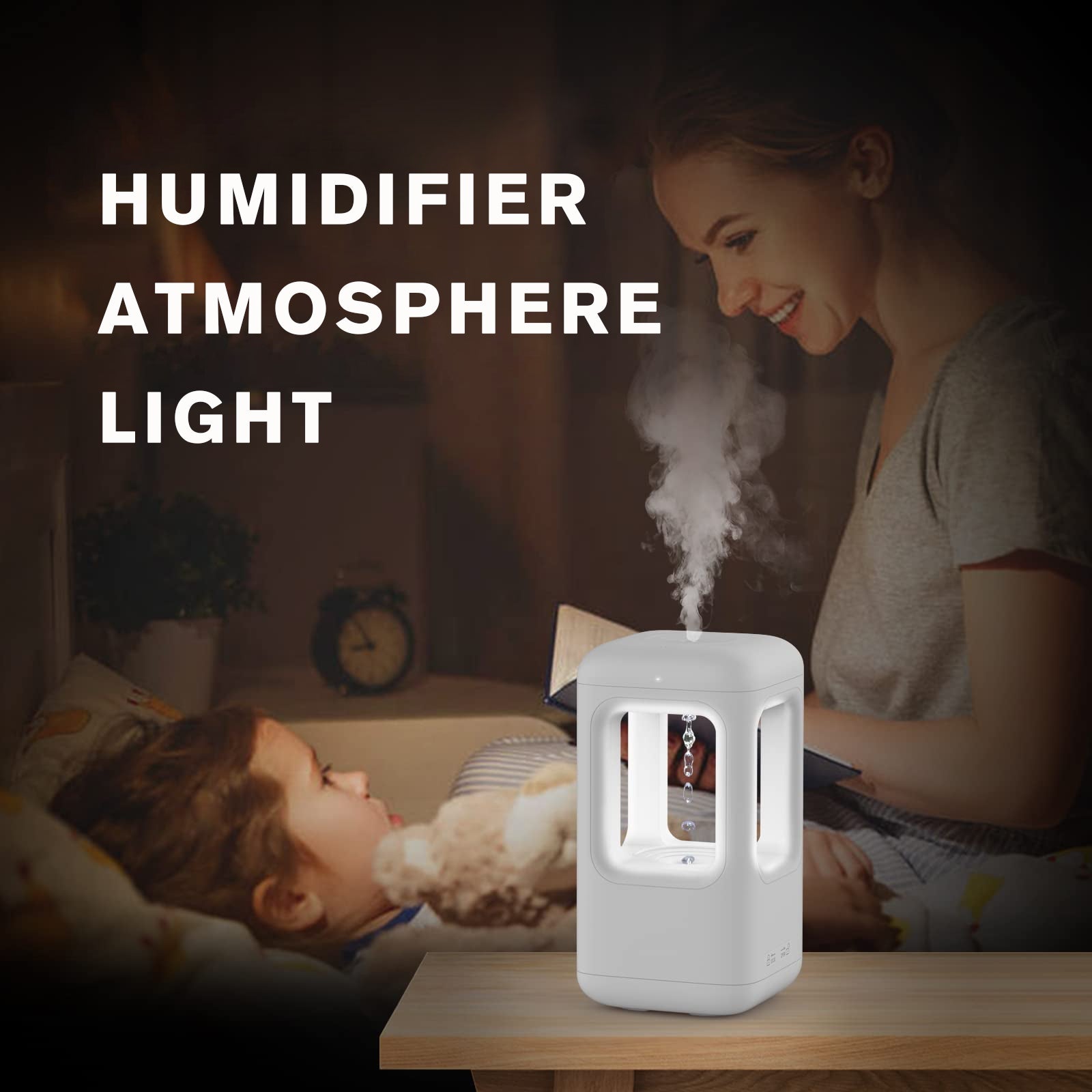 New Air Humidifier Home Quiet Bedroom Anti-Gravity