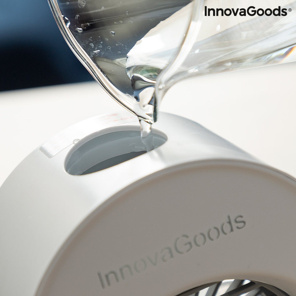 Mini Ultrasound Air Cooler-Humidifier with LED Koolizer InnovaGoods