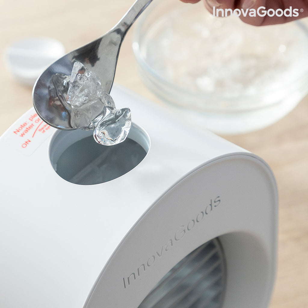 Mini Ultrasound Air Cooler-Humidifier with LED Koolizer InnovaGoods