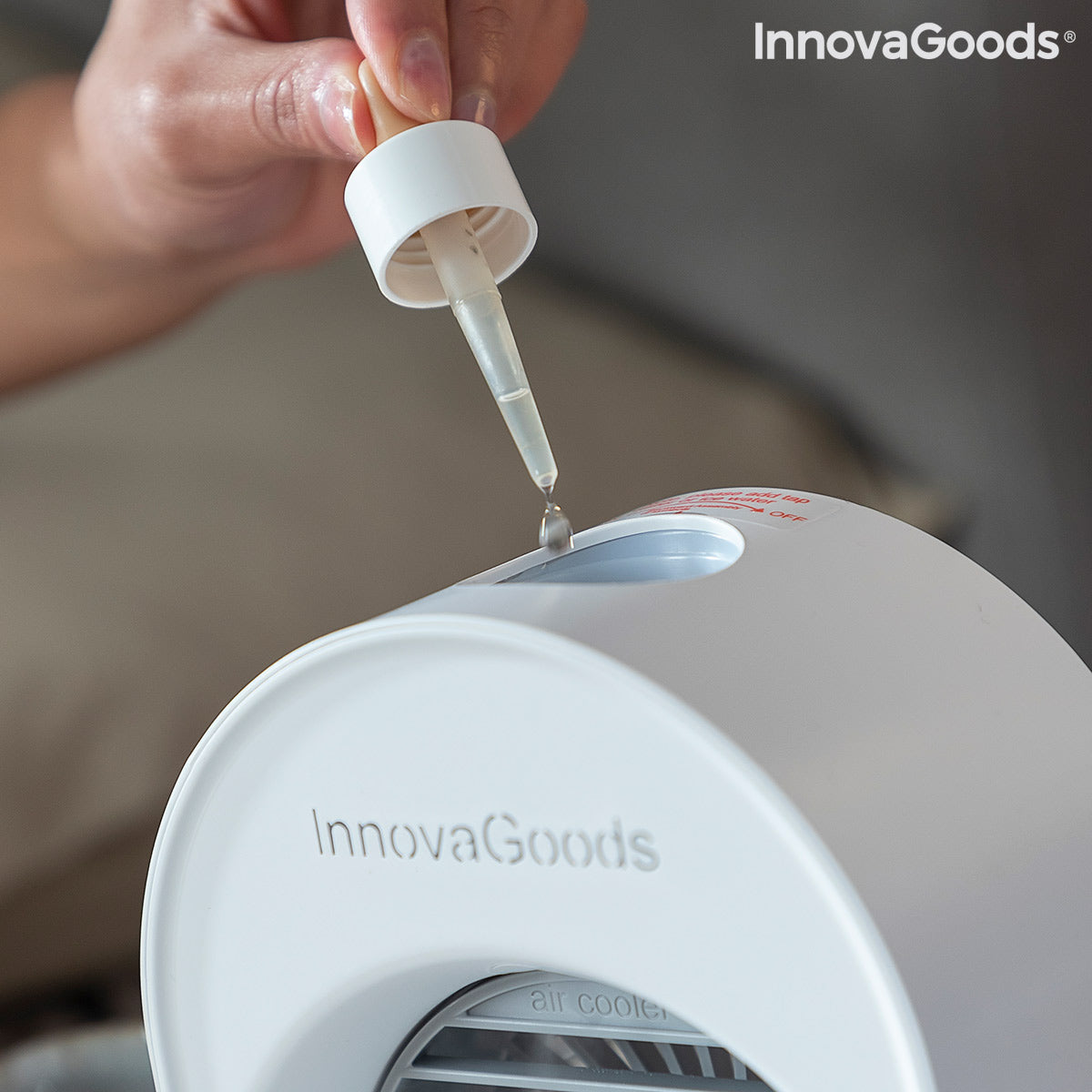 Mini Ultrasound Air Cooler-Humidifier with LED Koolizer InnovaGoods