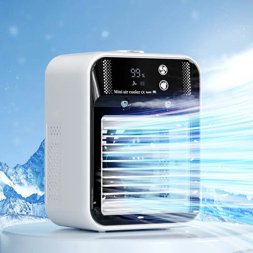 3000mAh Long Life Air Cooler Portable Office Desktop Air Conditioner