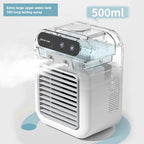 Portable Air Conditioner Fan 2 Speeds Air Cooling Fan with Humidifier