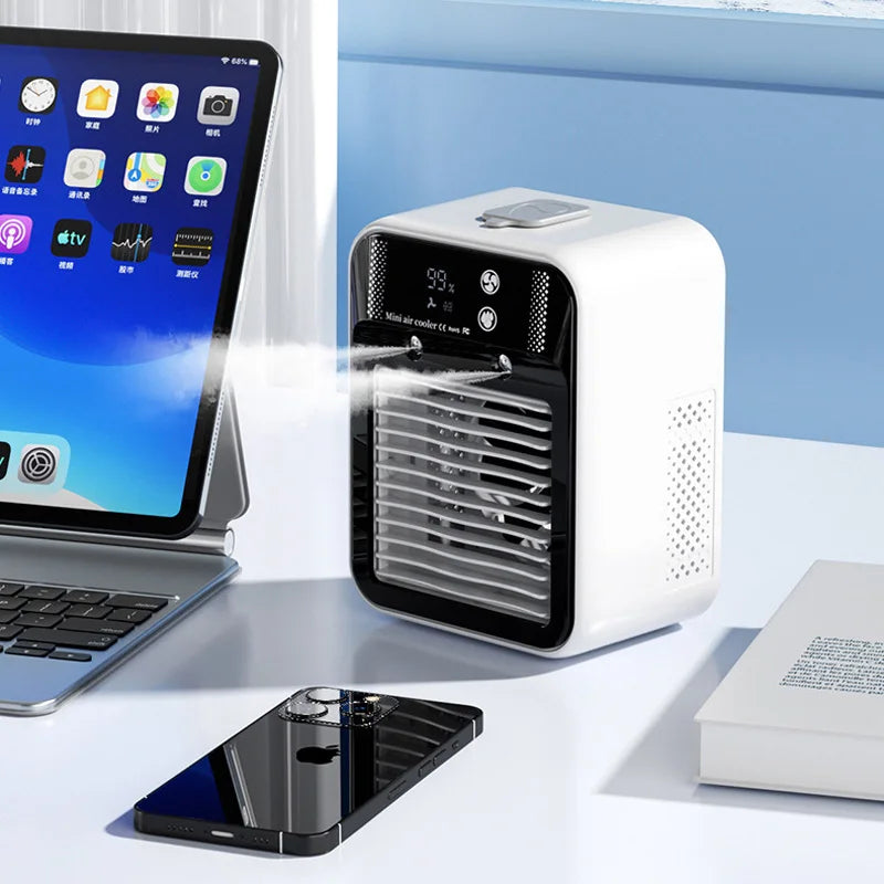 3000mAh Long Life Air Cooler Portable Office Desktop Air Conditioner