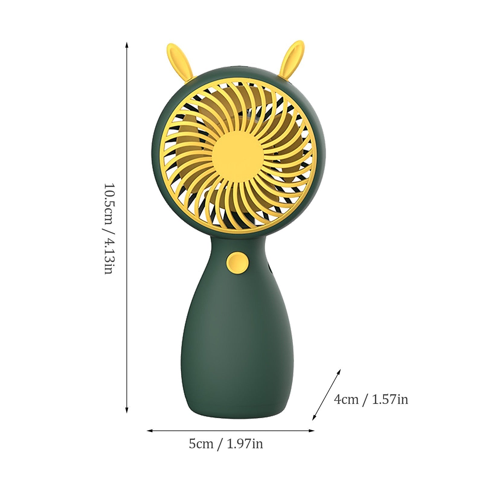 Portable Mini Fan USB Charging Handheld Cartoon Fan For Outdoor