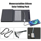 Portable Solar Panel with USB Charging for Cell Phone