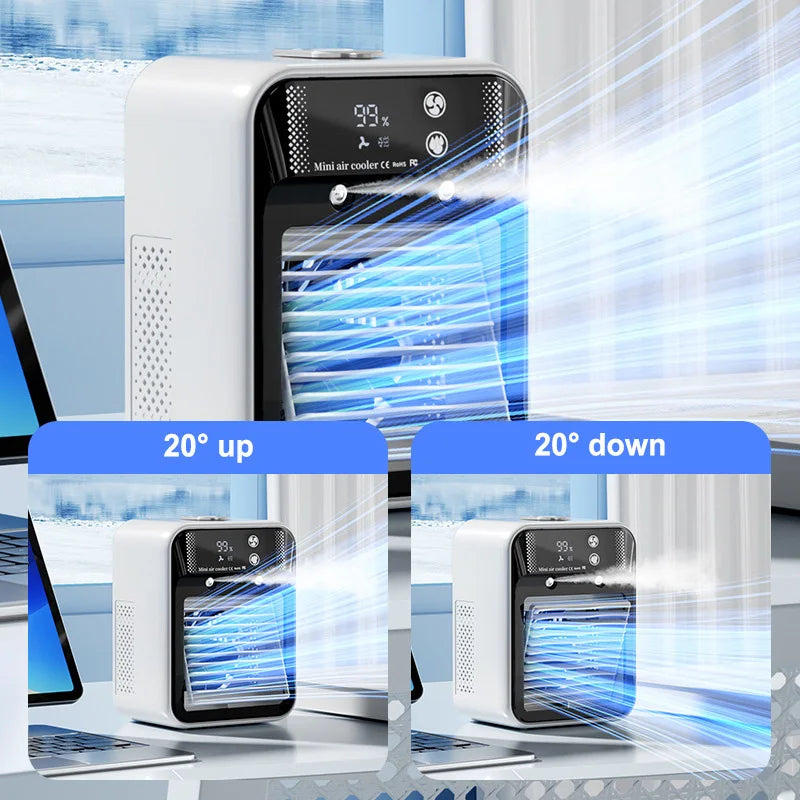 3000mAh Long Life Air Cooler Portable Office Desktop Air Conditioner