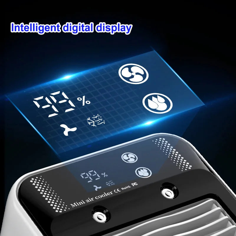 3000mAh Long Life Air Cooler Portable Office Desktop Air Conditioner