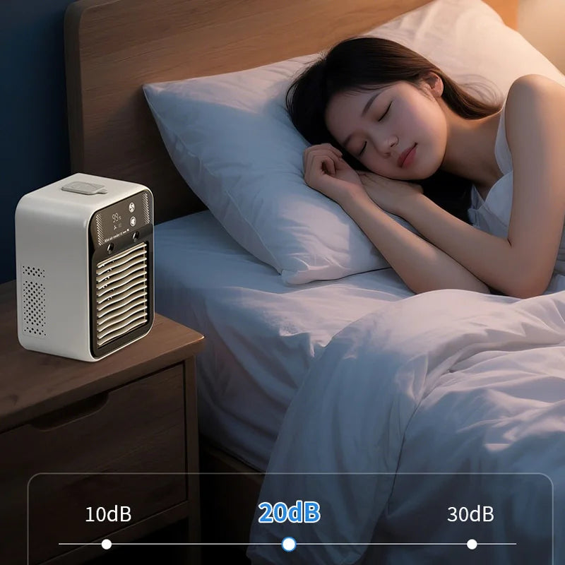 3000mAh Long Life Air Cooler Portable Office Desktop Air Conditioner