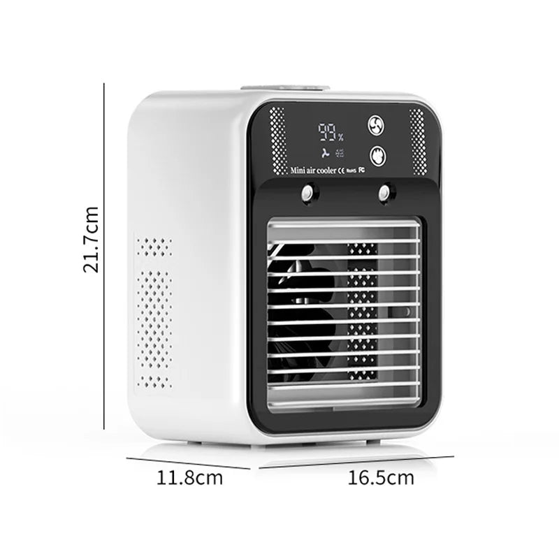 3000mAh Long Life Air Cooler Portable Office Desktop Air Conditioner