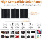 60W 18V Portable Solar Panel Foldable Solar Charger with USB