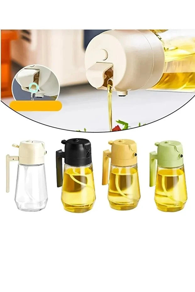 Glass Oil Spray Bottle Airfryer Oil Sprayer Kitchen Organizer and