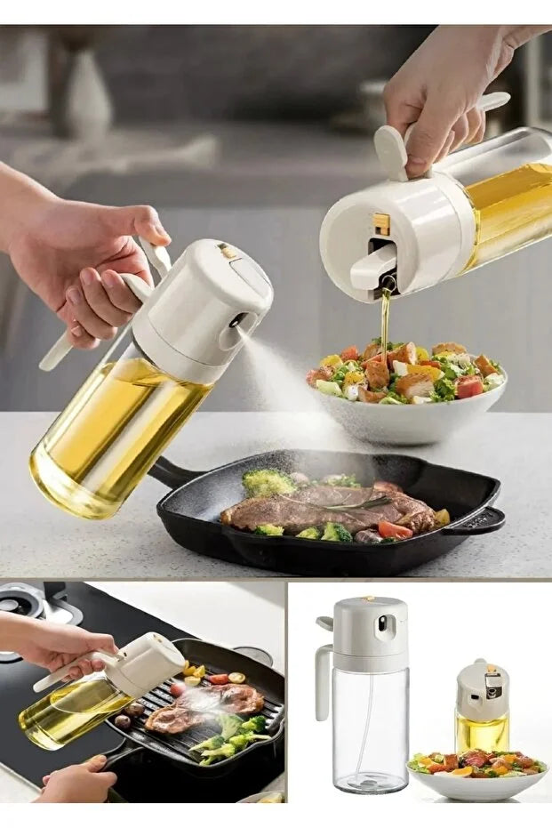 Glass Oil Spray Bottle Airfryer Oil Sprayer Kitchen Organizer and